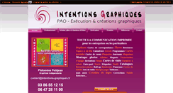 Desktop Screenshot of intentions-graphiques.fr