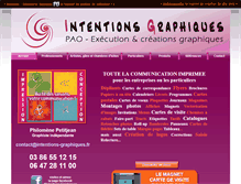 Tablet Screenshot of intentions-graphiques.fr